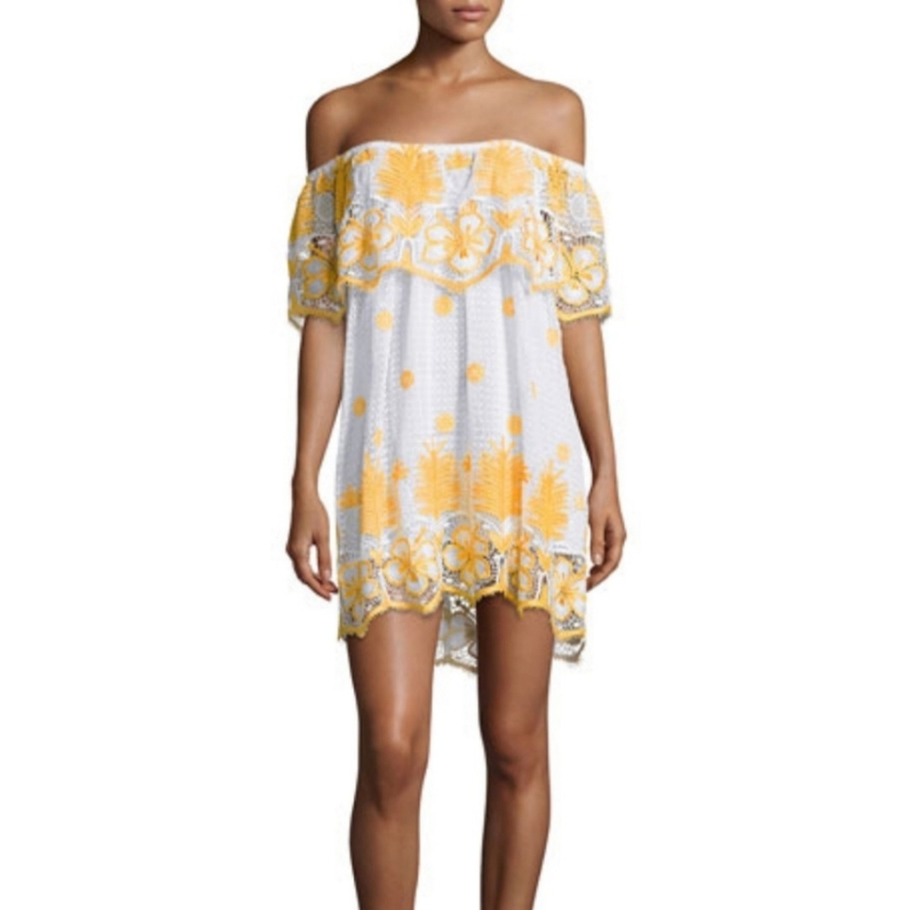 Miguelina "Angelique" Dress Size XS (100% cotton and 100% polyester embroidered)